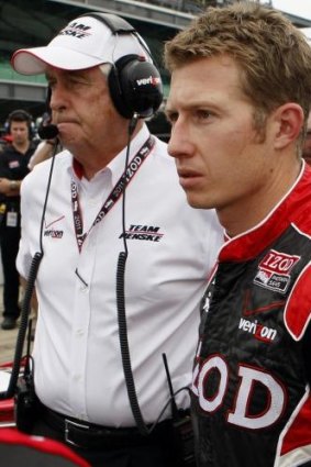 Roger Penske, 77, (left, seen with Penske Racing driver Ryan Briscoe of Australia) is an icon of American racing and a business titan, running a multibillion-dollar automotive and transport empire that spans the globe.