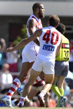 Lance Franklin kicked his first competitive goals for Sydney over the weekend.