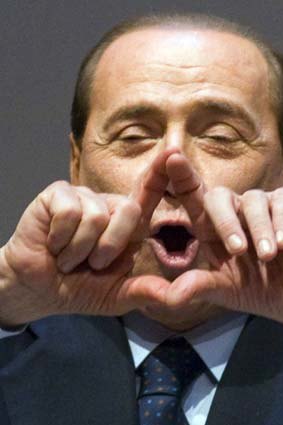 Power play ... Silvio Berlusconi, who resigned on the weekend.