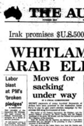 Rupert Murdoch's scoop in <i>The Australian</i> in 1976.