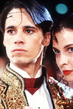 Paul Mercurio and Tara Morice in Luhrmann's 1992 film <em>Strictly Ballroom</em>.