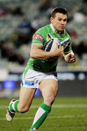 Shaun Berrigan returned to training with the Raiders on Tuesday.