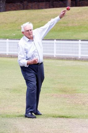 Alan Davidson at Pratten Oval on Sunday.