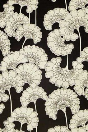 Florence Broadhurst Japanese Floral wallpaper from the Brooklyn Brownstone collection.