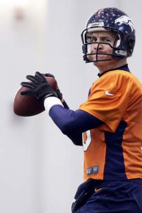 Record-breaker: Denver Broncos quarterback Peyton Manning.