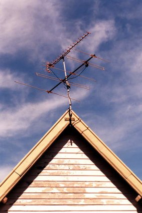 Antennas intercept television signals and send them to internet-connected devices.