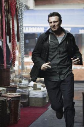 Liam Neeson in Taken, the  first "old bloke" action movie.