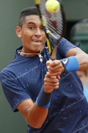 On the rise: Australia's Nick Kyrgios is earning praise from legends of the game.