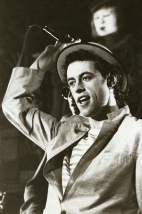 Geldof performs with the Boomtown Rats in 1980.