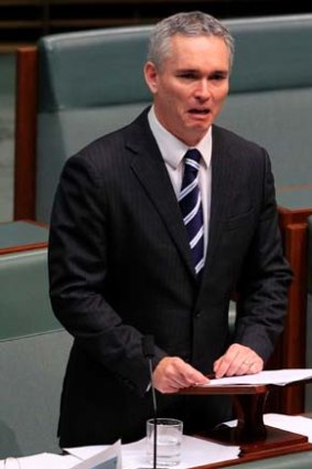 Against the world ... Craig Thomson breaks down in Parliament yesterday. He accused the opposition of ''unleashing a lynch mob'' and the media of fanning it.