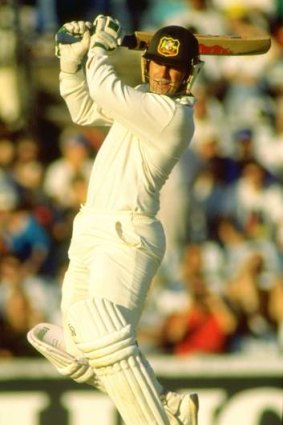 On the front foot: Mark Taylor on the 1989 Ashes tour.