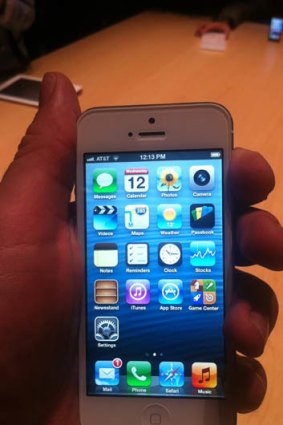 Up close ... the new iPhone 5.