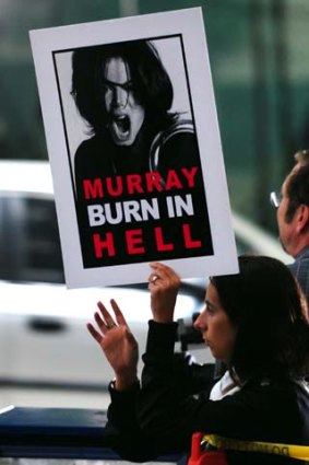 Devastated ... some Michael Jackson fans have already made up their minds about Conrad Murray.