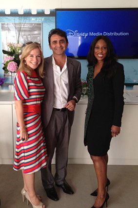 <i>Desperate 'Nigerian' Housewives</i> ... Disney's Katherine Powell and Giovanni Mastrangelo, with Mo Abudu, CEO and executive chairman of EbonyLife TV.