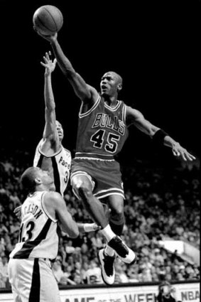 His Airness: Chicago Bulls guard Michael Jordan during his prime in 1995.