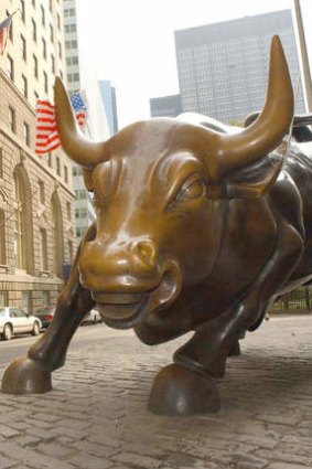 The Wall Street bull.
