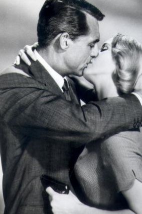 Cary Grant and Eva Marie Saint in the classic Hitchcock thriller, <i>North By Northwest</i>.