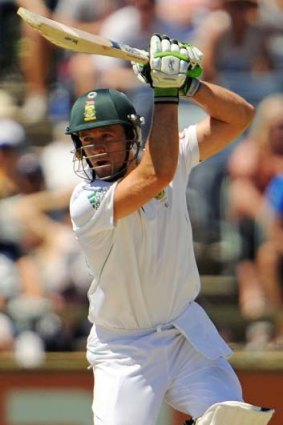 Hitting form ... South African batsman A.B. de Villiers.