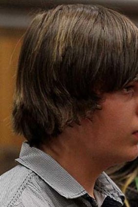 Killer ... Jordan Nelson, 13, pleads guilty in the High Court at New Plymouth.