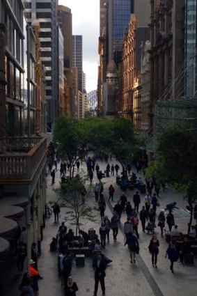 High rise &#8230; Pitt Street Mall in Sydney comes at a high cost.