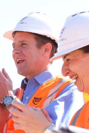 "I considered all my options ... and I came to the conclusion that Mike was the best one to do the job": Transport Minister Gladys Berejiklian with Premier Mike Baird.