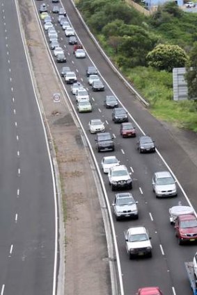 Traffic crawls along the Princes Highway at Kiama earlier this year. <em>File photo </em>