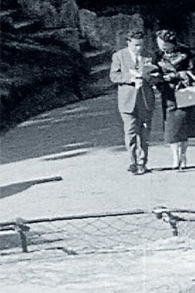 Soviet diplomat Ivan Skripov visiting Sydney Zoo with double agent 'Sylvia' and out walking in the early 1960s