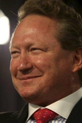 Fortescue chief Andrew Forrest.