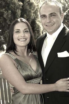 Brother grieves: Maria Defino with her brother Theo Mokas. Mrs Defino was cycling when she was killed.