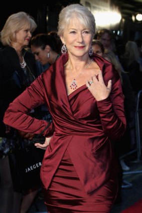 Radiant ... Mirren at the London premiere of <i>The Debt</i>.