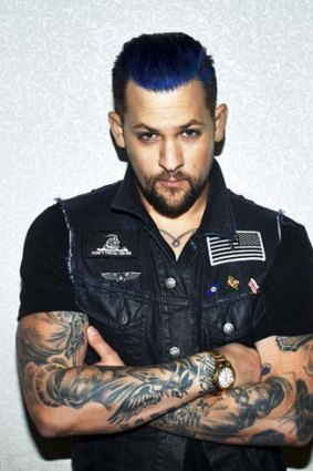 Busted, kinda: The Voice coach and US rocker Joel Madden.