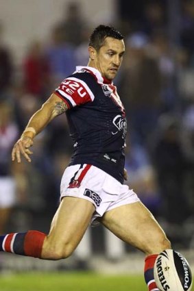 Extra time &#8230; Mitchell Pearce in action against the Sharks.