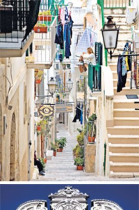 Old as tradition ... (top to bottom) street life in Vieste, Puglia; baroque splendour of Santa Croce church in Lecce; the Mediterranean near Otranto.