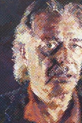 Intricate: Chuck Close's <i>John</i> from 1998, 10 years after Close became paralysed. 