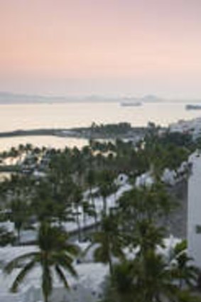 Vision splendid ... the view towards the water from Manzanillo, Mexico.