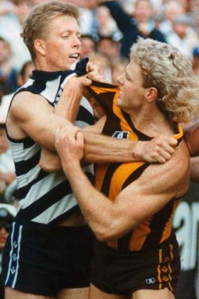 Copped a few knocks in his playing days ... Dermott Brereton.
