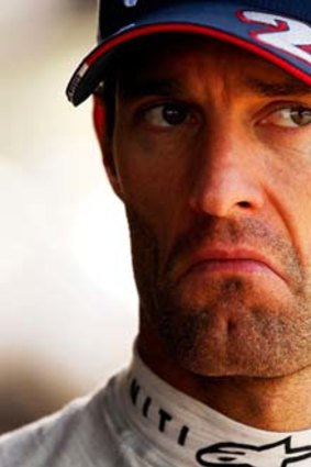 Mark Webber is waiting for the action to begin.