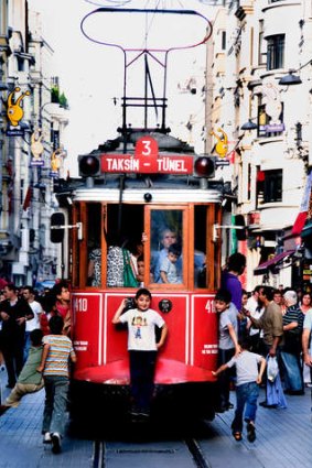 A street in Istiklal.