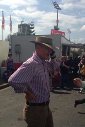 Premier Campbell Newman makes an appearance on People's Day at the Ekka.