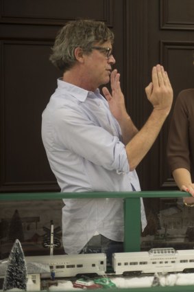 Director Todd Haynes and Cate Blanchett on the set of Carol.