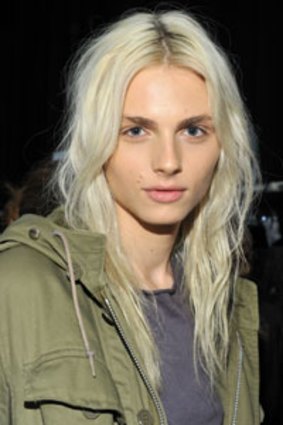 Most-wanted ... Andrej Pejic at New York Fashion Week earlier this month.