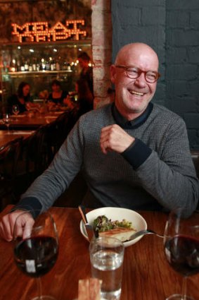 Australian stage and screen actor Gary Sweet enjoys a hearty, 'blokey' meal.