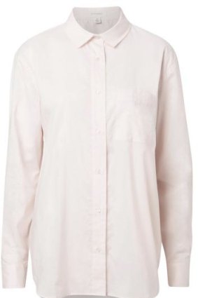 Witchery Cotton pale pink overshirt 