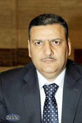 Syria's former agriculture minister Riyad Hijab is seen in this file handout photograph. Syrian Prime Minister Hijab has been sacked, Syrian television reported on August 6, 2012.