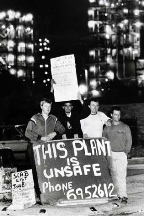 Nothing new &#8230; picket line outside ICI in 1987.