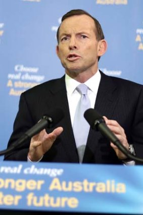 "The choice is yours": Tony Abbott.