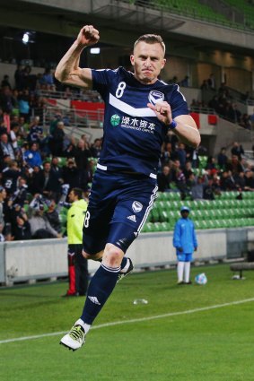 Berisha opened the scoring for Victory from the spot in the 13th minute.