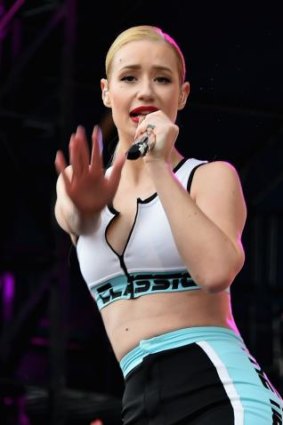 No.1 Aussie act ... Iggy Azalea performing at Lollapalooza in Chicago.