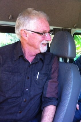 CommuterXpress carpooler Mark Vaney with Brisbane's deputy mayor, Cr Adrian Schrinner.