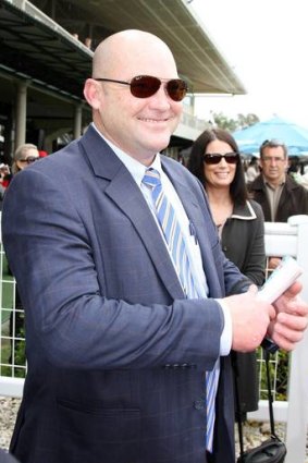 Trainer of Lights of Heaven Peter Moody at Eagle Farm in Brisbane.
